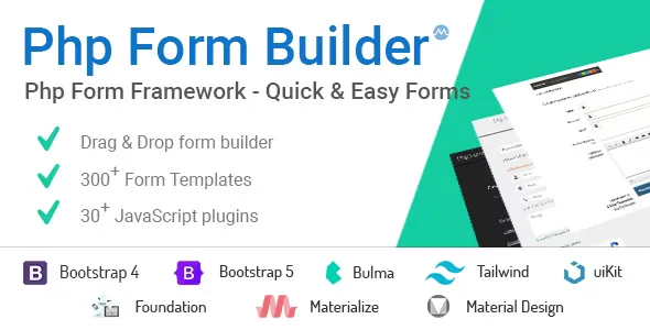 PHP Form Builder v6.0.2 - Advanced HTML Forms Generator with Drag & Drop