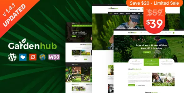 Garden HUB v1.4.1 - Lawn & Landscaping WordPress Theme