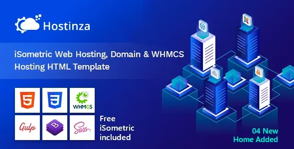 Hostinza v1.9 - Isometric Web Hosting, Domain and WHMCS HTML Hosting Template