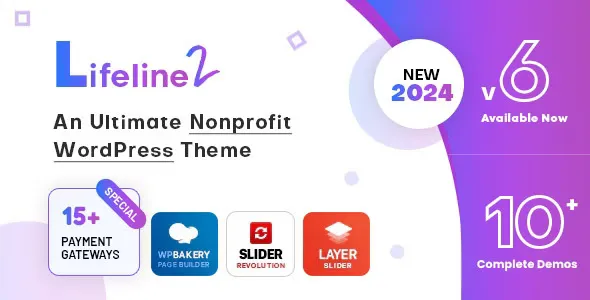 Lifeline 2 v6.6.2 - An Ultimate Nonprofit WordPress Theme for Charity, Fundraising and NGO Organizations