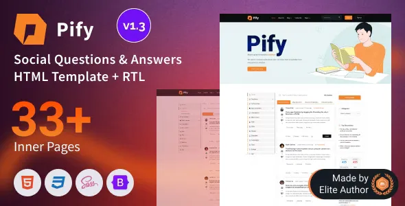 Pify v1.3 - Social Questions & Answers Bootstrap 5 Template