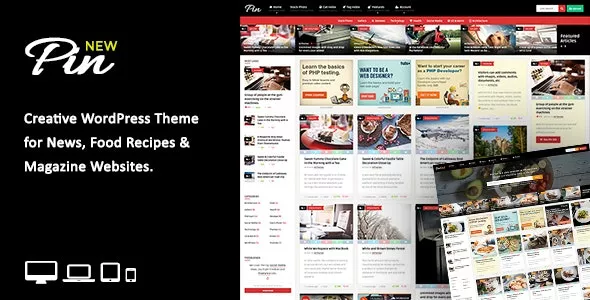 Pin v6.9 - Pinterest Style / Personal Masonry Blog / Front-end Submission