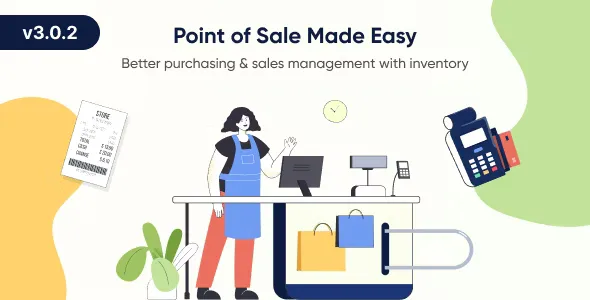 POS v3.0.2 - Ultimate POS system with Inventory Management System - Point of Sales - React JS - Laravel POS