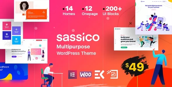 Sassico v3.5.0 - SaaS Startup Multipurpose WordPress Theme