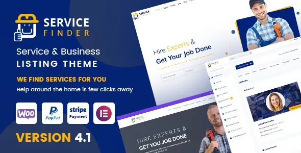 Service Finder v4.1 - Provider and Business Listing WordPress Theme