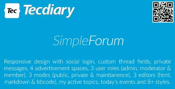 Simple Forum v2.0.0 rc-8 - Responsive Bulletin Board