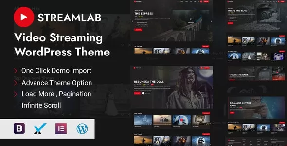 Streamlab v3.1 - Video Streaming WordPress Theme