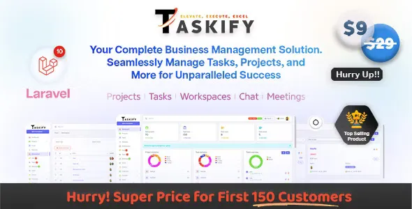Taskify v1.0.8 - Project Management - Task Management & Productivity Tool