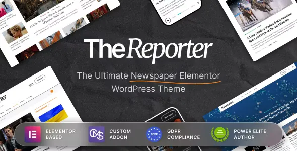 The Reporter v1.0.11 - Newspaper Editorial WordPress Theme