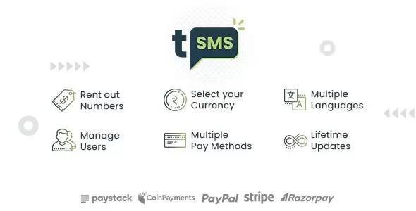 tSMS v2.8 - Temporary SMS Receiving System - SaaS - Rent Out Numbers