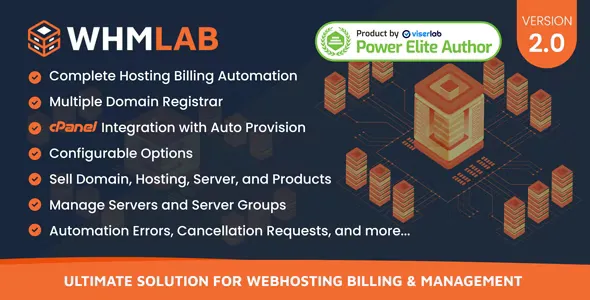 WHMLab v2.0 - Ultimate Solution for WebHosting Billing and Management