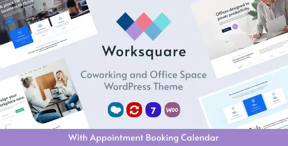 Worksquare v1.21 - Coworking and Office Space WordPress Theme
