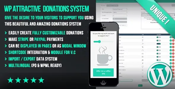 WP Attractive Donations System v1.25 - Easy Stripe & Paypal Donations