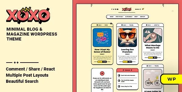 Xoxo - Blog & Magazine WordPress Theme