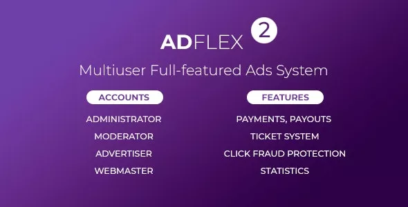 AdFlex - Multi User Full Featured Ads System