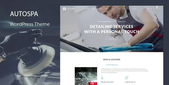 Auto Spa v3.3 - Car Wash WordPress Theme