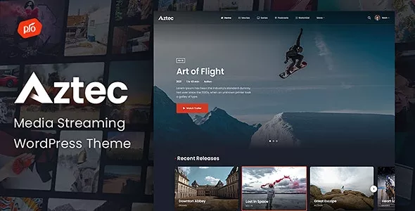 Aztec v3.7 - Video Streaming & Membership Theme