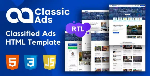 Classicads - Classified Ads HTML Template