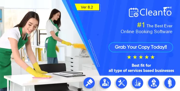 Cleanto - Online Bookings Management System for Maid Services and Cleaning Companies