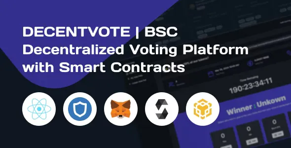 DECENTVOTE - Ethereum Decentralized Voting Platform with Smart Contracts