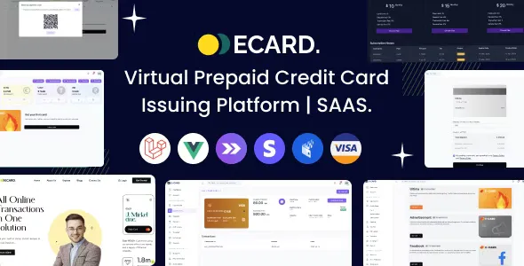 E-Card v1.0.1 - Virtual Prepaid Credit Card Issuing Platform, Stripe Powered (SAAS)