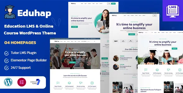 Eduhap v1.7 - Education LMS WordPress Theme