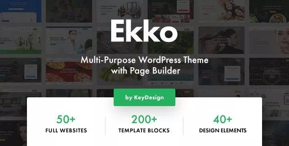 Ekko v4.4 - Multi-Purpose WordPress Theme with Page Builder