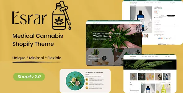 Esrar - Medical Cannabis Shopify Theme