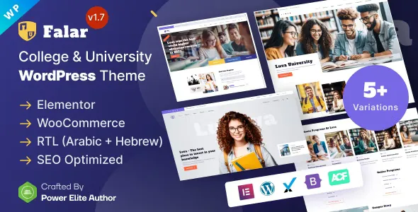 Falar v1.7.0 - College University Elementor WordPress Theme