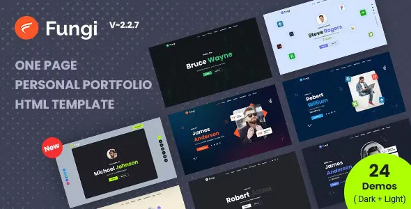 Fungi v2.2.7 - Personal Portfolio HTML Template