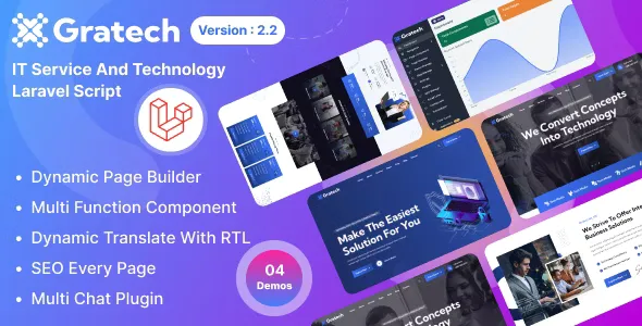 Gratech - IT Service And Technology with Component Page Builder