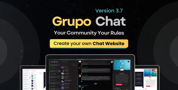 Grupo Chat v3.7 - Chat Room & Private Chat PHP Script