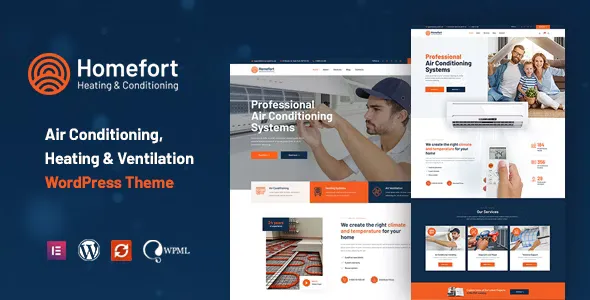 Homefort v1.1.4 - Air Conditioning & Heating WordPress Theme + RTL