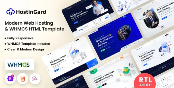 Hostingard v1.3.0 - Web Hosting HTML Template with WHMCS