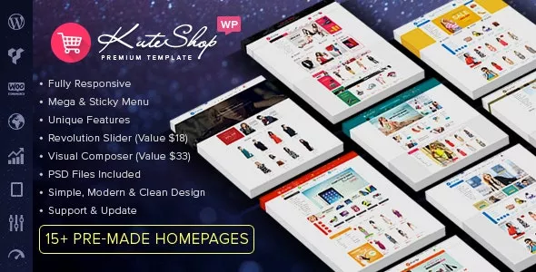 KuteShop - Fashion, Electronics & Marketplace Elementor WooCommerce Theme