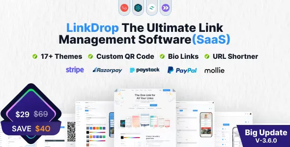 Linkdrop - SaaS Link Management Tool