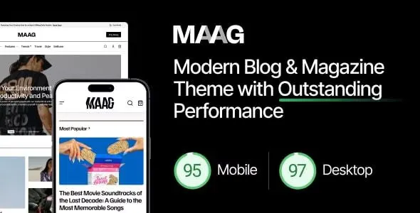 Maag - Modern Blog & Magazine Theme with Outstanding Performance