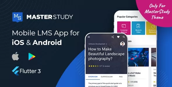 MasterStudy LMS Mobile App v2.2.9 - Flutter iOS & Android