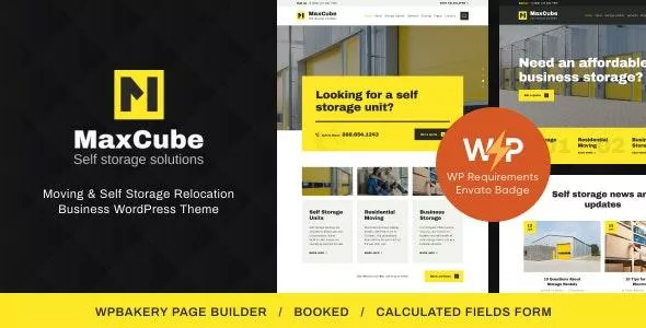 MaxCube v1.3.1 - Moving & Self Storage Relocation Business WordPress Theme