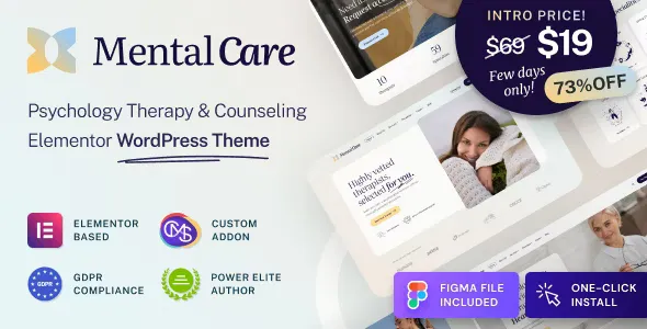 Mental Care v1.0.1 - Therapy & Counseling Psychologist WordPress Theme