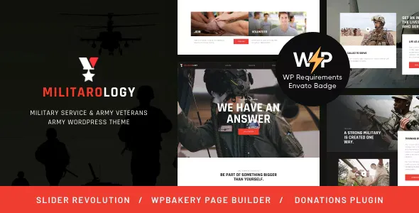 Militarology v1.0.12 - Military Service & Army Veterans WordPress Theme