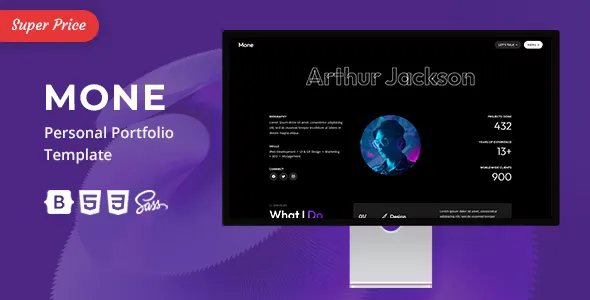 Mone v1.0.1 - Personal Portfolio Template