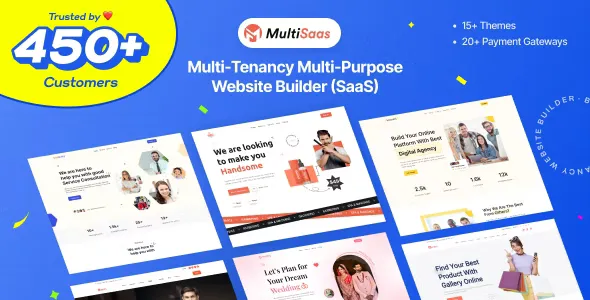 MultiSaas v2.4.0 - Multi-Tenancy Multipurpose Website Builder (Saas)