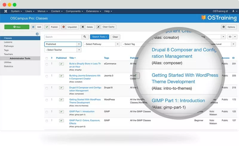 OSCampus Pro v3.0.33 - The Joomla LMS Learning Management System