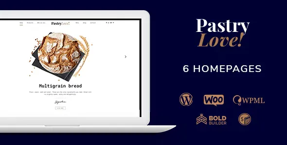 Pastry Love v1.2.9 - Bakery & Cake Shop WordPress Theme