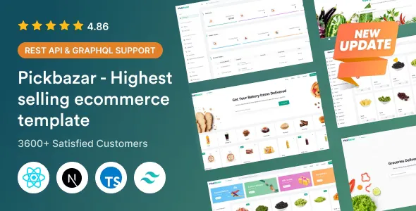 PickBazar v11.8.0 - React Ecommerce Template with React Hooks, Next JS, GraphQL & REST API