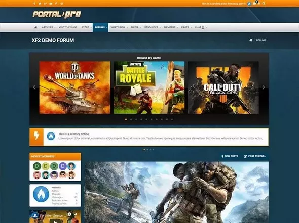 Portal Pro v2.1.10.0 - Powerful Esports Gaming Xenforo Theme