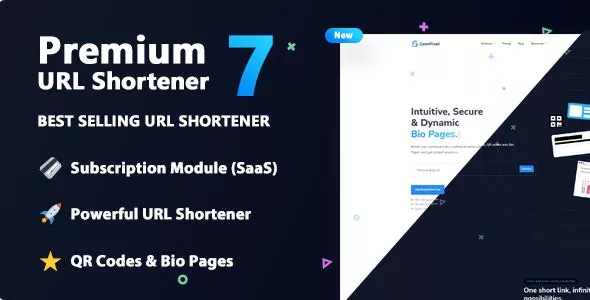 Premium URL Shortener v7.4.4 - Link Shortener, Bio Pages & QR Codes