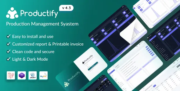 Productify v4.3 - Production Management System