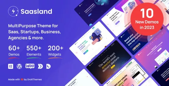 SaasLand v3.6.6 - MultiPurpose WordPress Theme for SaaS Startup